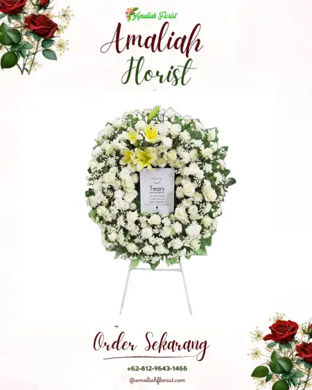 Krans Bunga Duka Tamanmartani